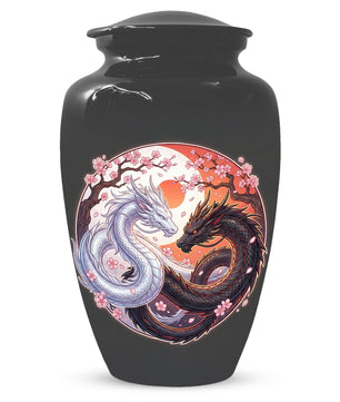 Yin Yang Dragon Urn – Custom Dragon Cremation Urns for Ashes|  Memorial Keepsake for Mom &Dad