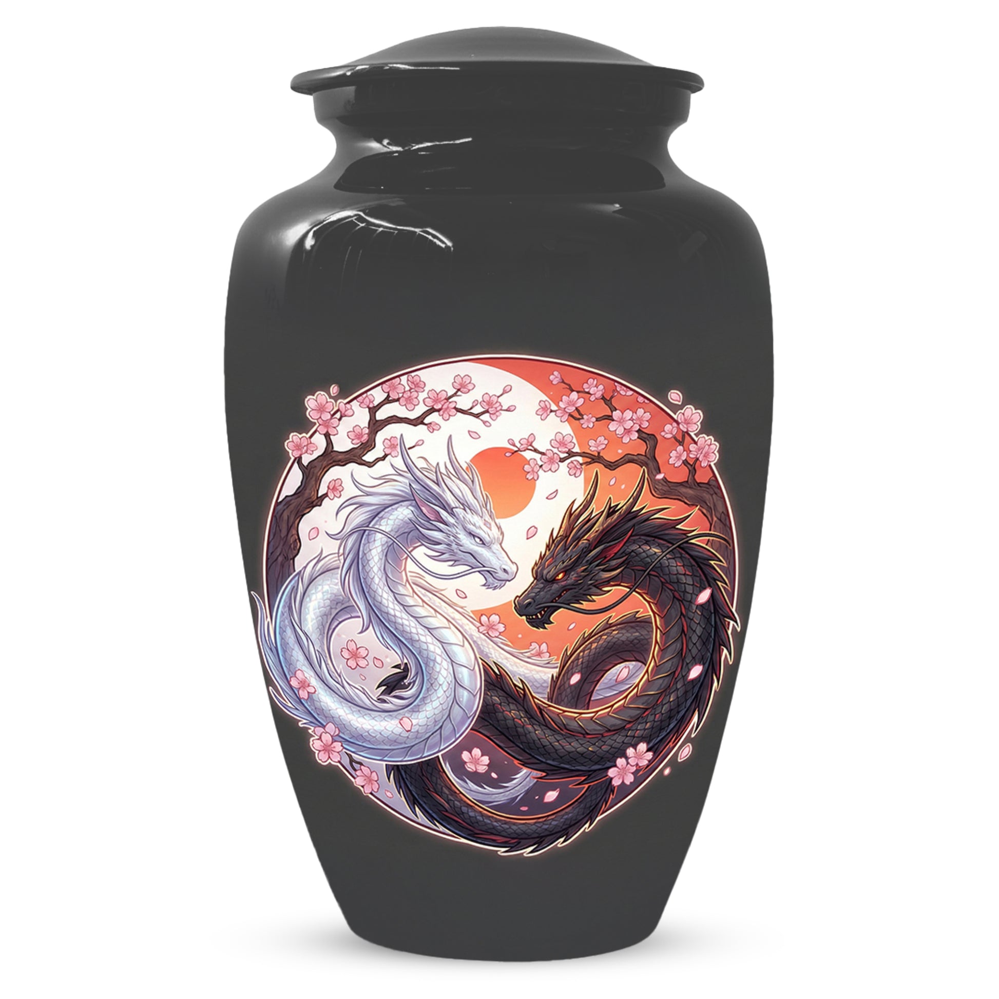 Yin Yang Dragon Urn – Custom Dragon Cremation Urns for Ashes|  Memorial Keepsake for Mom &Dad