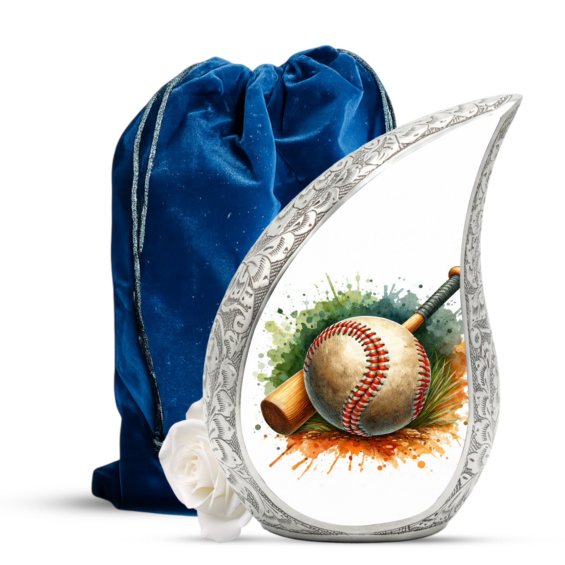 Baseball Urn for Dad, Adult Cremation Urn for Human Ashes