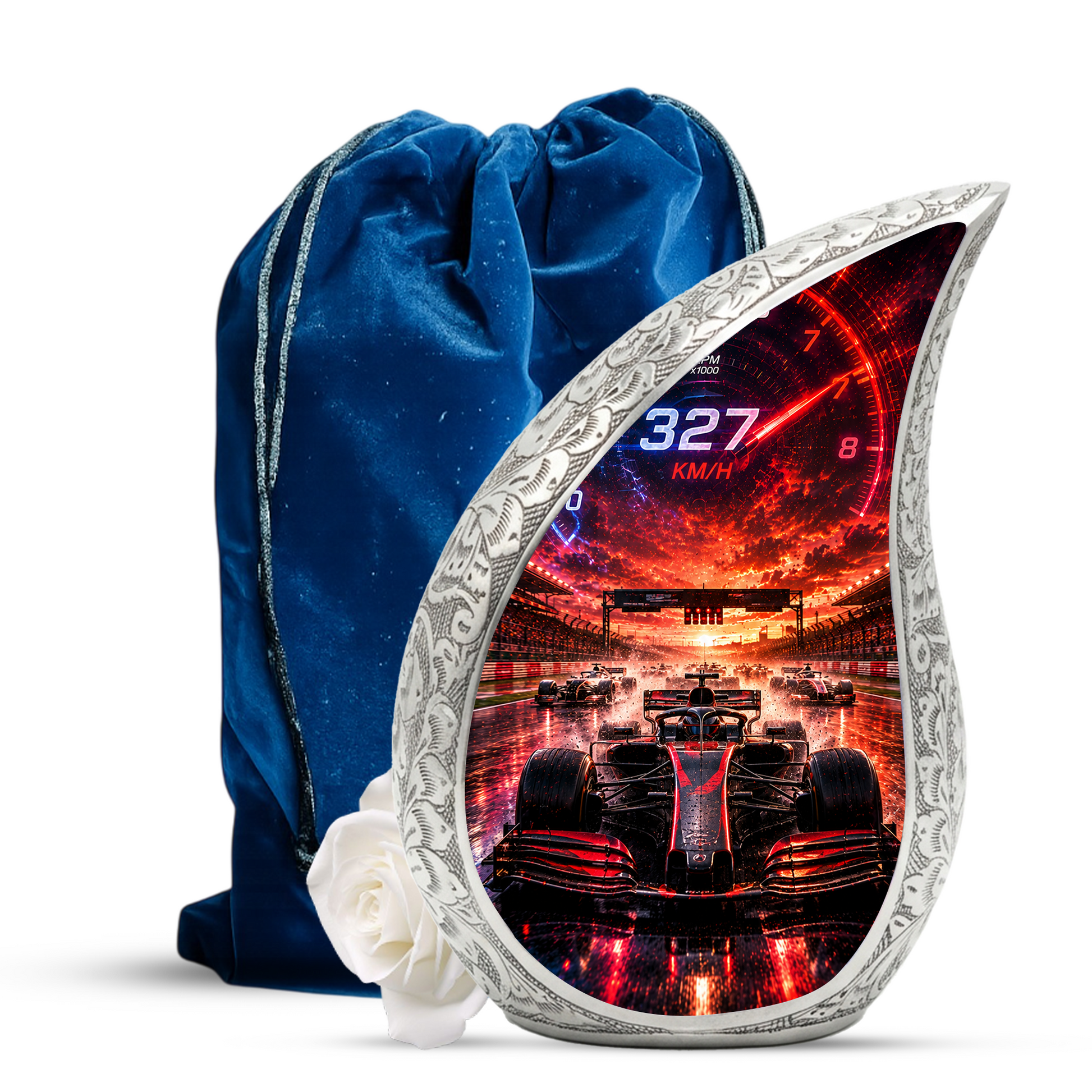 F1 Racing Car Urn for Adult Ashes | Racing Car Adult Cremation Urn