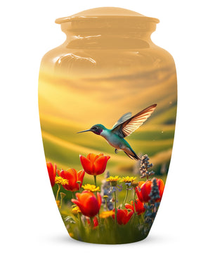 Hummingbird Urn for Mom – Custom Floral Cremation Urns for Ashes