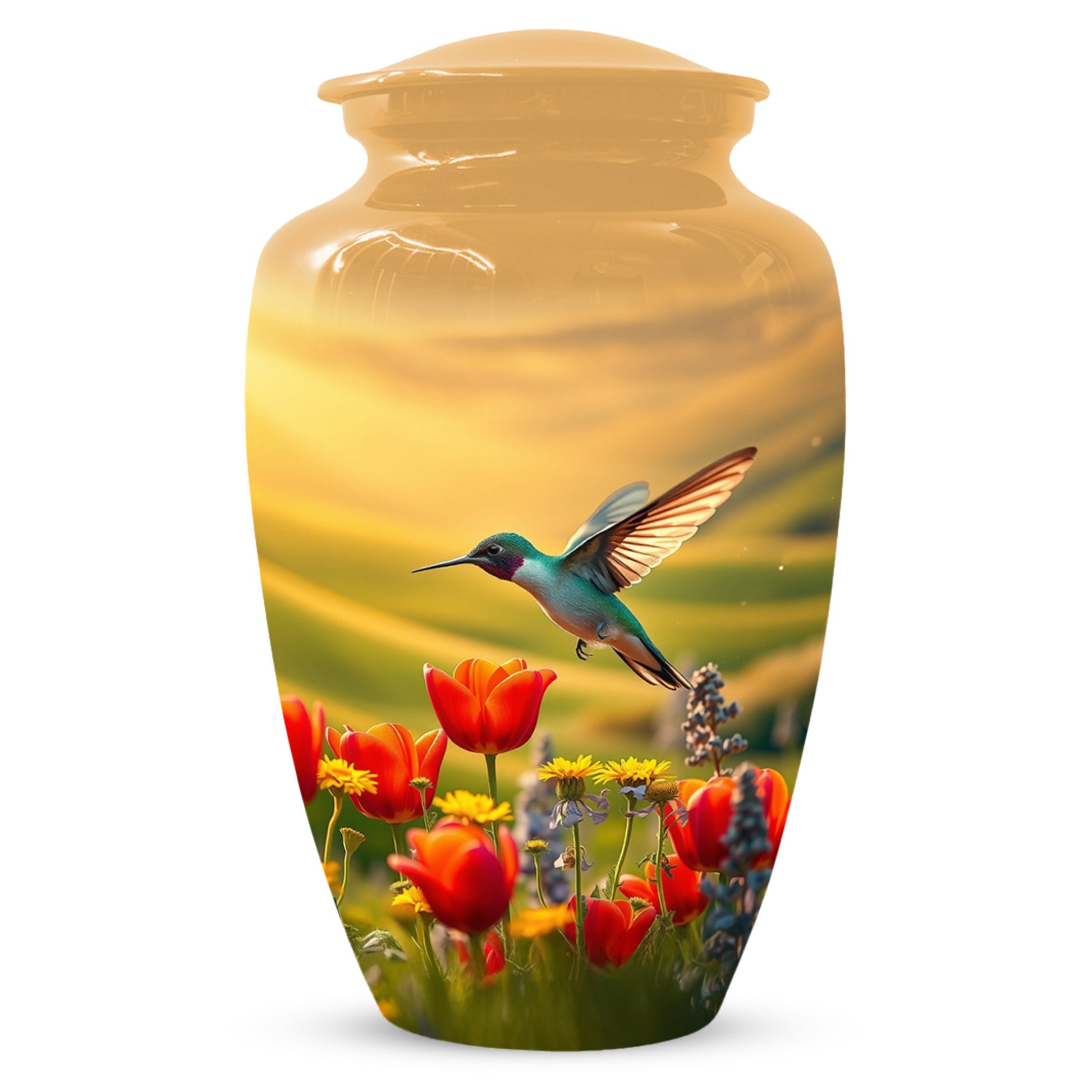 Hummingbird Urn for Mom – Custom Floral Cremation Urns for Ashes