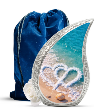 Beach Urns for Human Ashes, Ocean Wave Cremation Urn