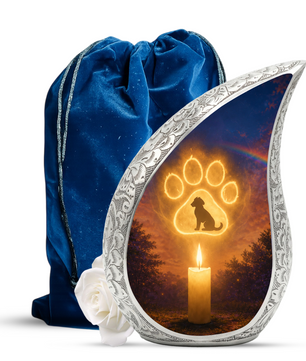 Dog Paw Urn for Human Ashes | Personalized Dog Paw Cremation Urn | Unique Adult Memorial