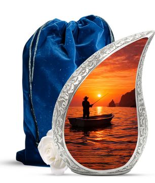 Gone Fishing Urn, Personalized Urn for Dad, Fishing Urns for Human Ashes