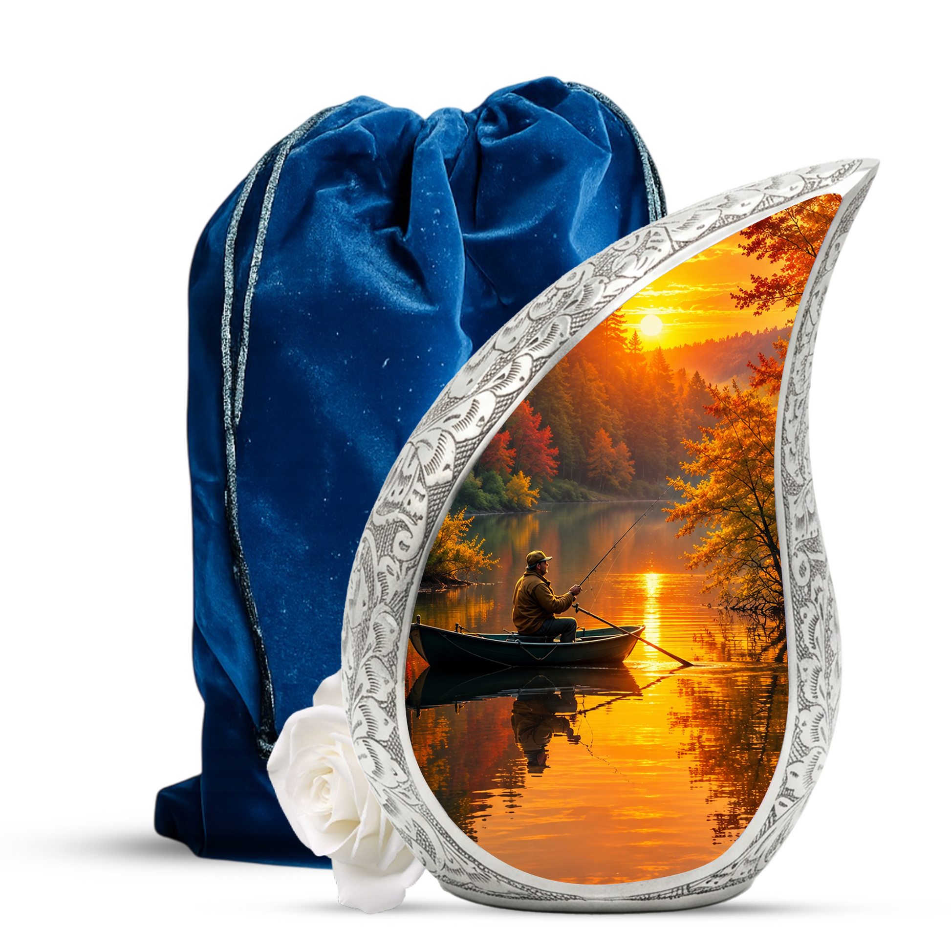 Fishing Urn for Human Ashes | Adult Cremation Urn for Dad, Mom & Loved Ones