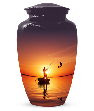 Fishing Urn for Human Ashes | Fishing Cremation Urn for Dad, Men