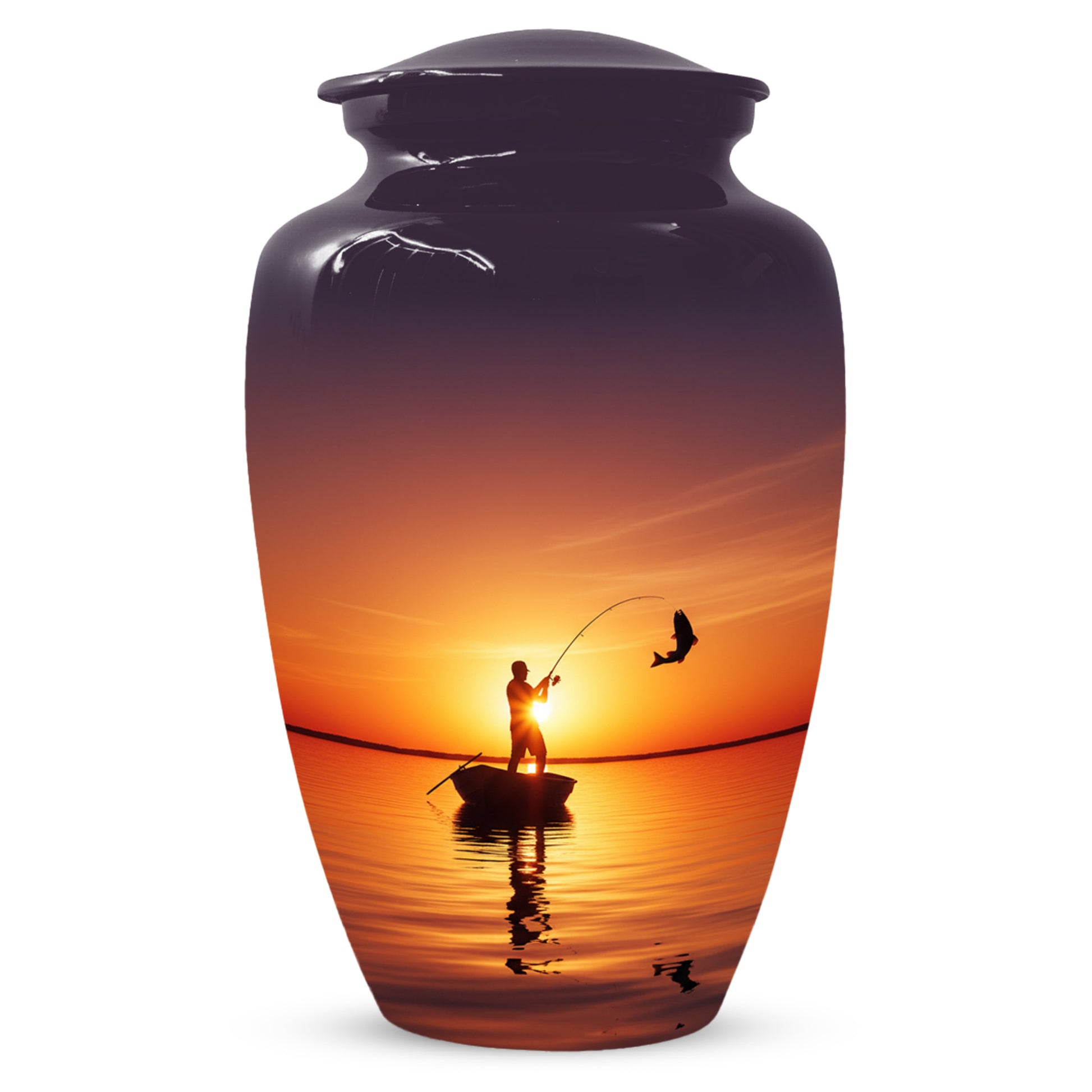 Fishing Urn for Human Ashes | Fishing Cremation Urn for Dad, Men