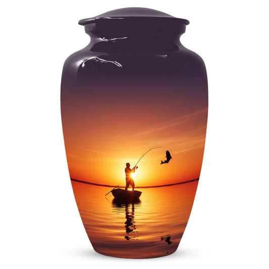 Fishing Urn for Human Ashes | Fishing Cremation Urn for Dad, Men