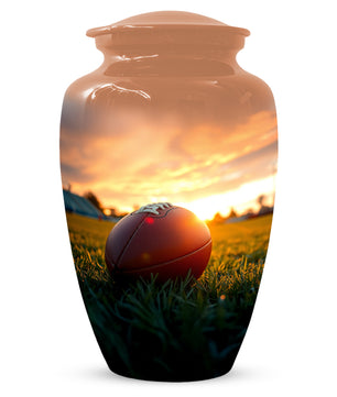 Football Urn for Dad – Custom Football Cremation Urns for Ashes |  Sports Memorial  Keepsake for Father,