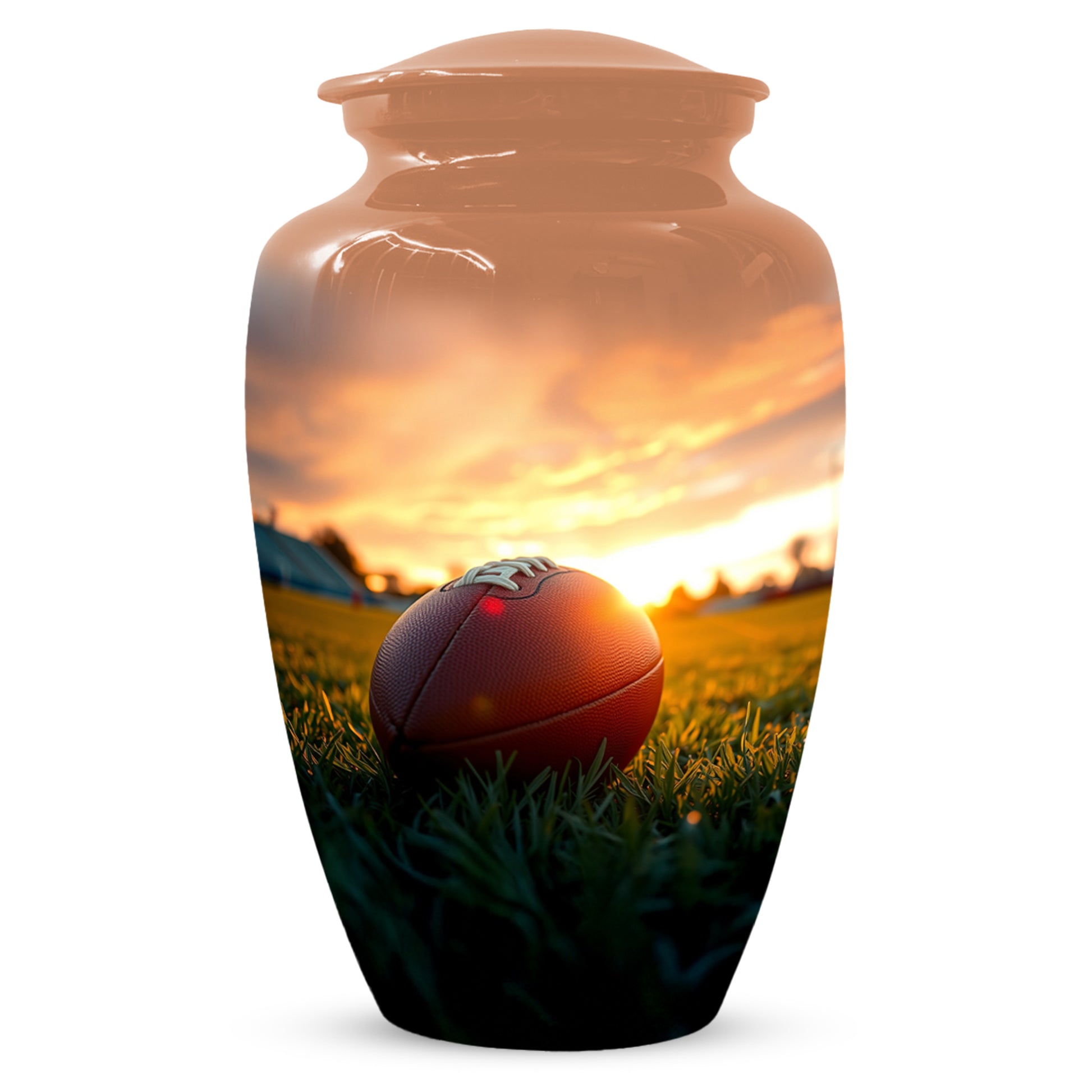 Football Urn for Dad – Custom Football Cremation Urns for Ashes |  Sports Memorial  Keepsake for Father,