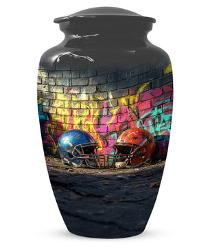 Football Helmet Urn for Dad – Custom Sports Cremation Urn for Ashes