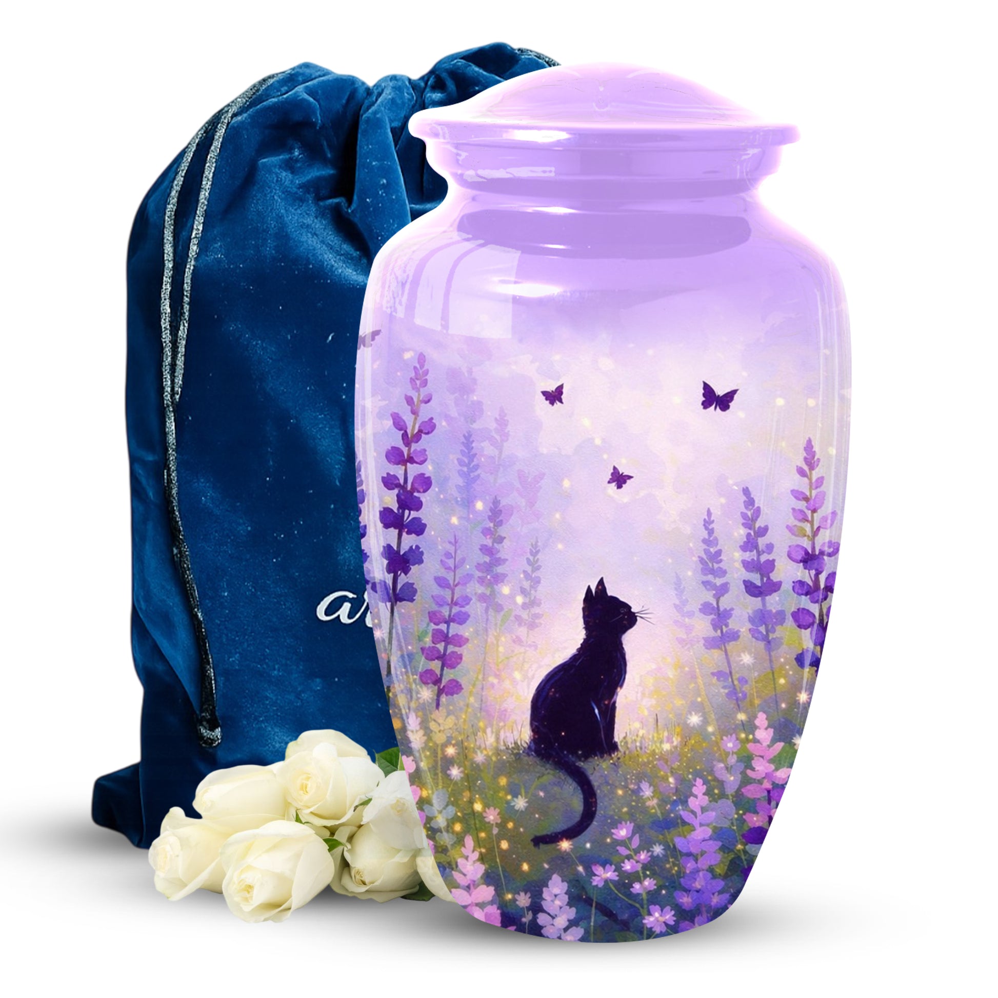 Cat Urn for Mom | Beautiful Cat Cremation  Large Urn for Mother|Funeral Urn for Human Ashes