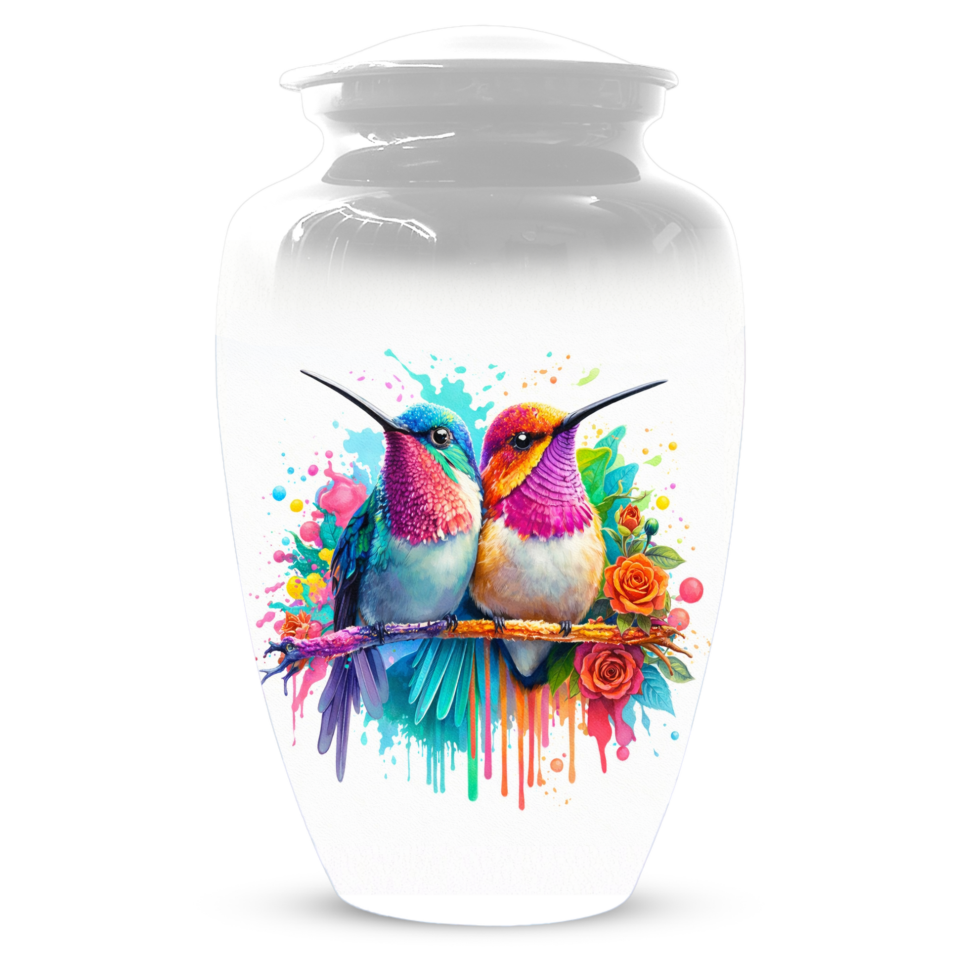 Personalized Hummingbird Cremation Urn for Human Ashes | Custom Urn for Mom