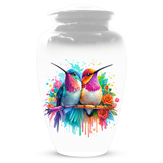 Personalized Hummingbird Cremation Urn for Human Ashes | Custom Urn for Mom