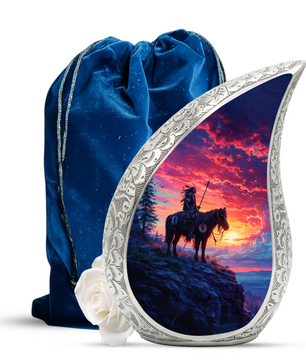 Native American Adult Urn for Human Ashes – Premium Native American Cremation Urn |