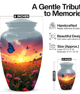 Butterfly Urn for Human Ashes | Elegant Butterfly Cremation Urn for Adult Memorial
