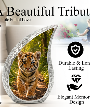 Tiger Urn for Adult Ashes | Majestic Adult Cremation Urn for Human Ashes Memorial