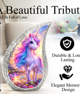 Unicorn Adult Urn for Ashes,Cremation Urn for Women