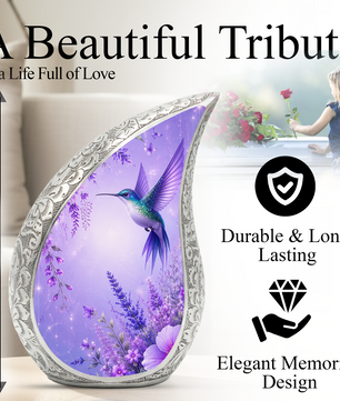 Hummingbird Urn for Human Ashes | Beautiful Hummingbird Adult Cremation Urn
