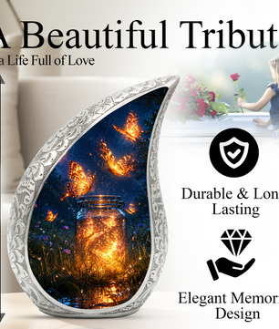 Butterfly Urn for Ashes, Butterfly Cremation Urn for Human Ashes