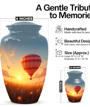 Personalized Hot Air Balloon Urn for Ashes – Custom Adult Cremation Urns for  Men & Women | Sunset Memorial  Keepsake