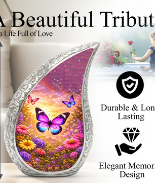 Butterfly Adult Urn for Human Ashes – Premium Butterfly Cremation Urn