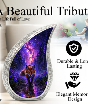 Fox Urn for Human Ashes | Wildlife Adult Cremation Urn | Fox Memorial Urn for Adult AsheFox Urn for Human Ashes | Wildlife Adult Cremation Urn | Fox Memorial Urn for Adult Ashes