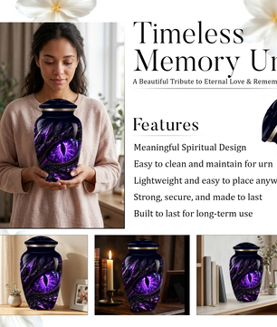 Dragon Eye Cremation Urn for Ashes | Personalized Dragon Urn | Fantasy Adult Memorial Urn