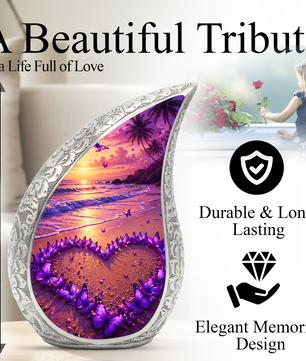 Beach Butterfly Urn for Human Ashes | Beach Urns, Ocean Wave Cremation Urn