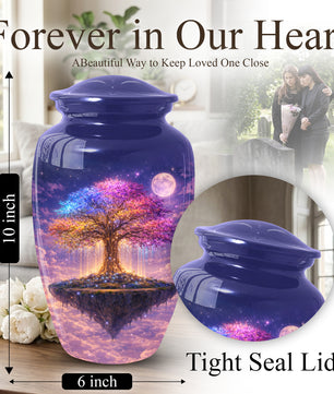 Tree of Life Urn - Adult Cremation Large Urn for Ashes|Floating Tree Memorial Urn