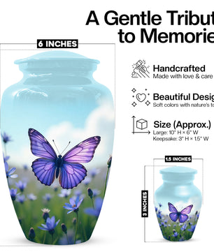 Monarch Butterfly Urn for Human Ashes | Elegant Monarch Butterfly Cremation Urn for Adult Ashes