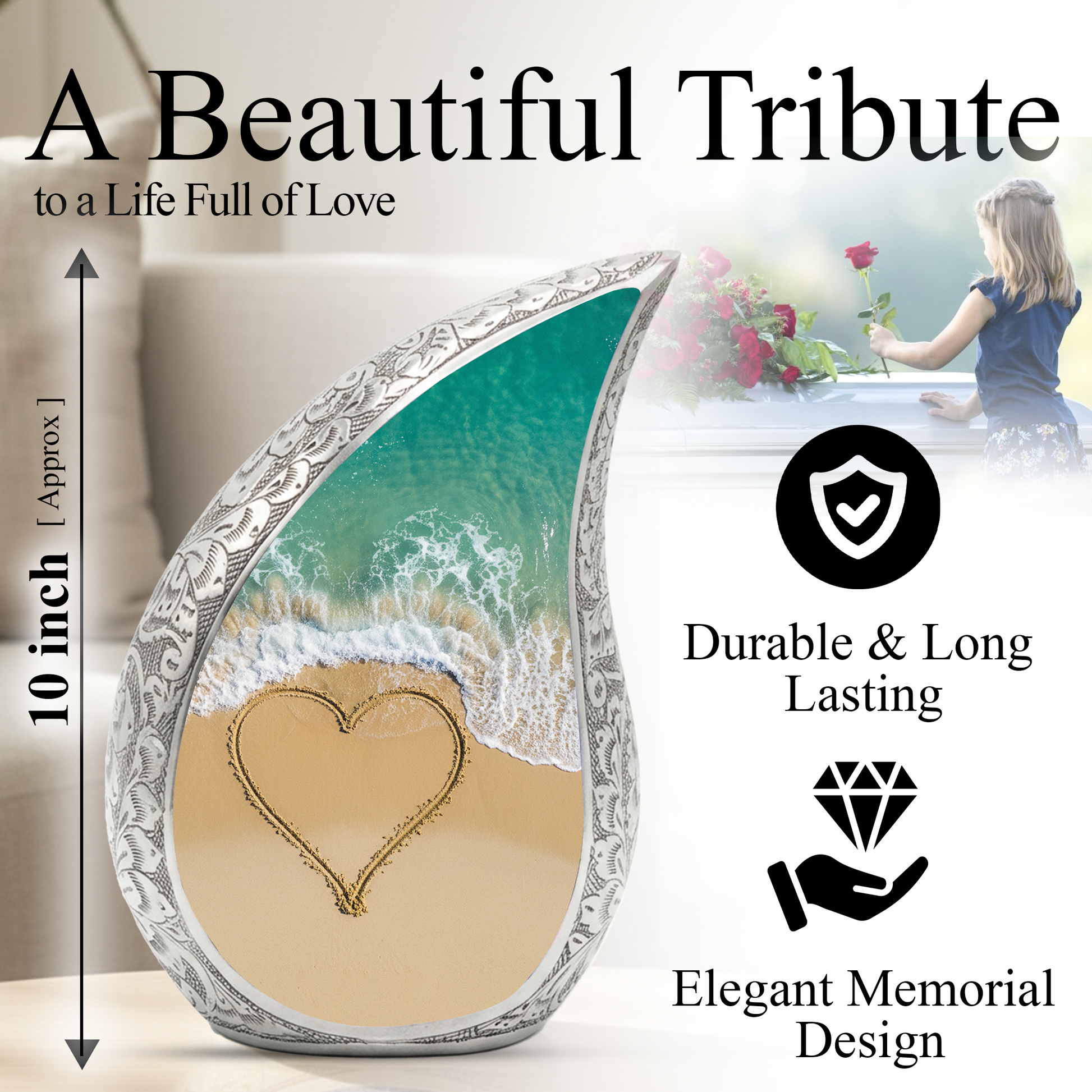 Beach Urns for Human Ashes| Beach Cremation Urn