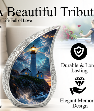 Lighthouse Urn for Human Ashes | Adult Cremation Urn & Memorial Urns for Adults