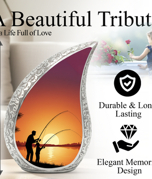 Fishing Urn for Dad | Gone Fishing Urn | Fishing Urns for Human Ashes