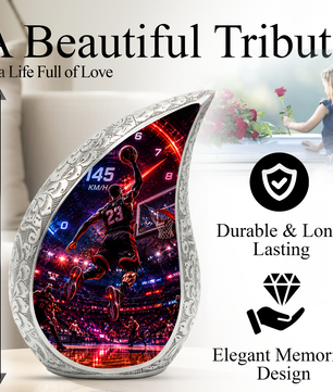 Basketball Player Urn for Adult Ashes | Basketball Adult Cremation Urn