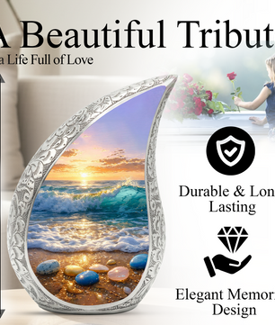 Ocean Adult Urn for Human Ashes – Premium Ocean Cremation Urn