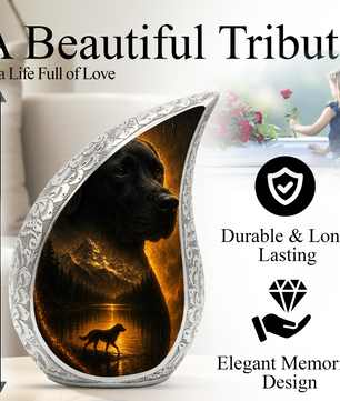 Dog Urn for Human Ashes | Beautiful Dog Memorial Adult Cremation Urn