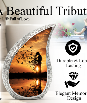 Sunset Memorial Urn for Human Ashes | Beautiful Sunset Cremation Urn
