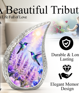 Hummingbird Urn for Adult Ashes | Beautiful Hummingbird Adult Cremation Urn