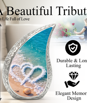 Beach Urns for Human Ashes, Ocean Wave Cremation Urn