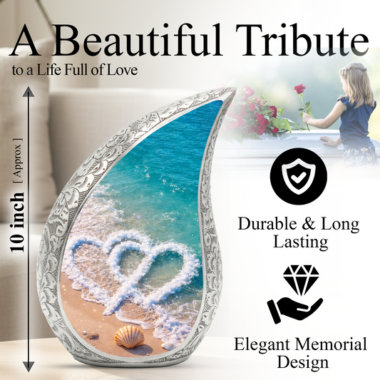 Beach Urns for Human Ashes, Ocean Wave Cremation Urn