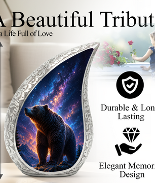 Bear Mountain Adult Urn for Human Ashes – Wildlife Adult Cremation Urn
