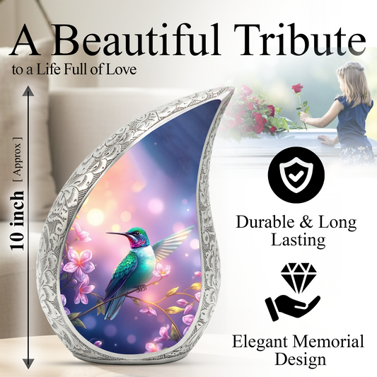 Hummingbird Urn for Mom | Elegant Memorial Urn for Women