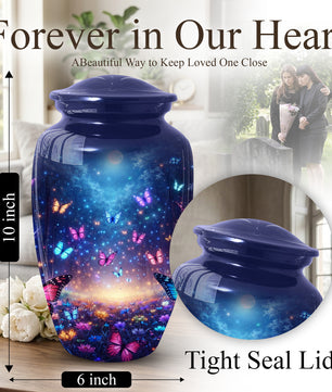 Butterfly Urn for Mom | Beautiful Butterfly Cremation Large Urn for Mother