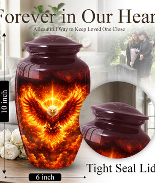Angel Wing Eagle Urn for Mom-Keepsake Large Urn For Human Ashes