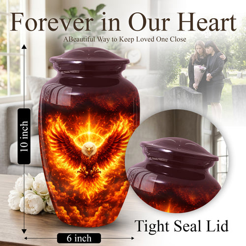 Angel Wing Eagle Urn for Mom-Keepsake Large Urn For Human Ashes