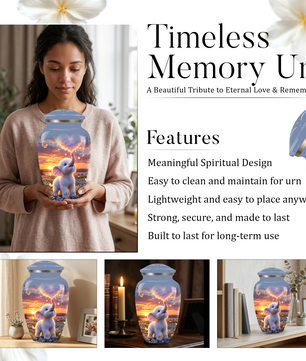 Elephant Cremation Urn for Ashes | Personalized Elephant Memorial Urn | Cute Elephant Urn