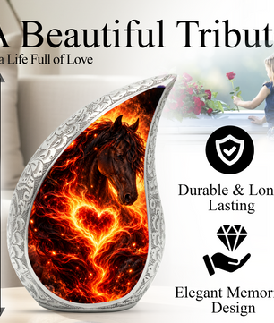 Horse Cremation Urn for Ashes, Horse Memorial Urn, Equestrian Urn, Horse Lover Adult Urn