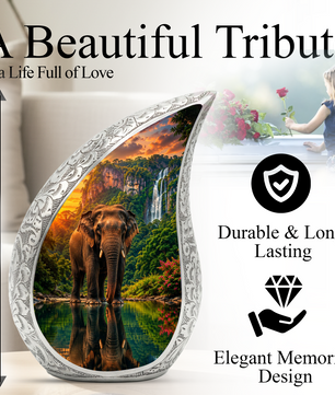Elephant Urn for Human Ashes | Adult Cremation Urn